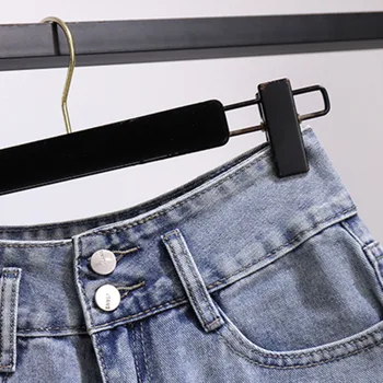 Korea 2 tükki lühikesed püksid komplekti suvel lühikesed varrukad ruuduline top ja denim lühikesed püksid, 2 tk komplekti naiste rõivad kaks tükki varustus 2021