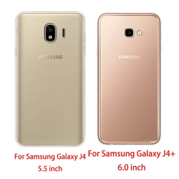 Korpus Case For Samsung Galaxy J4 2018 Silikoon TPÜ Kaitseraua Samsung J4 J410F Tagasi Fundas Kott Samsung J4 Pluss J415F Kate