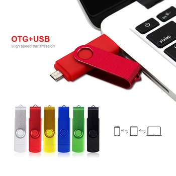 Kvaliteedi Tagamise 2 In 1 OTG USB Flash Drive 128GB 64GB Pen Drive 8GB 16GB, 32GB Usbb memory stick 64gb pendrive flash drive