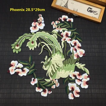 Kõrge kvaliteediga DIY tikandid plaaster applique Koos liimi 1, et=paari lilled +Phoenix