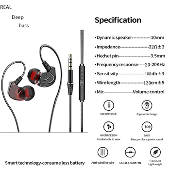 Kõrvaklappide Kontrolli Maht Kõlariga peakomplekt W/Mic juhtmega Kõrvaklappide Jaoks Huawei Honor Xiaomi Samsung Galaxy iphone Üks pluss oppo Vivo
