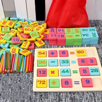 Lapsed Mänguasjad Matemaatika Arvestus Varase Õppe Matemaatika Mänguasjad Eelkooliealiste Puidust Mänguasjad Montessori Haridus Mänguasjad Lastele Kingitus