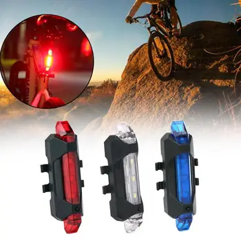 LED Bike Jalgratta Valgus Taillight Tagumine Saba portatiivse Hoiatus Jalgrattasõit Kerge USB-Stiilis Patarei Või Taaslaetava Stiil