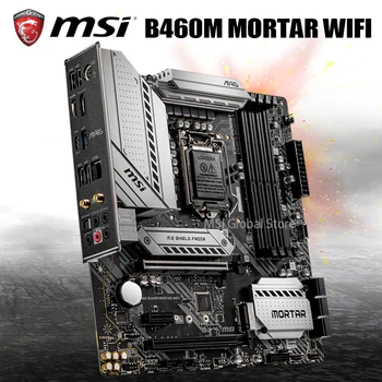 LGA 1200 MSI MAG B460M MÖRDI WIFI Emaplaat PCI-E 3.0 M. 2 DDR4 2933MHz Overlocking Desktop Intel B460 Placa-Mãe 1200 Uut