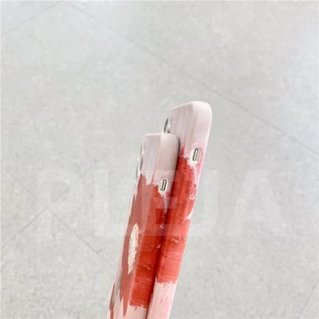 Lihtne Armas Punane Lill, Silikoon Telefon Case For iphone mini 12 11 Pro Max XR X XS Max 8 7 plus SE 2020 Katta Pehme Kaitsta Juhtudel