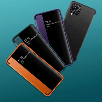 Luxury Smart Aknas Klapp PU Leather Case For Samsung Galaxy Note10/20 S10 S20 S21 Plus Ultra FE E Magnet Telefon Raamatu Kaas