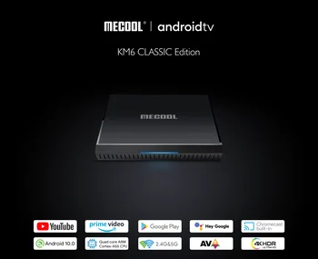 Mecool KM6 Amlogic S905X4 TV Box Android 10 2GB 16GB Wifi 6 BT5.0 Google ' i Sertifitseeritud Toetada AV1 USB3.0 1000M Set Top Box