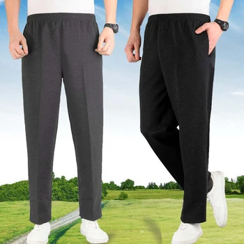 Meeste Pluss Suurus lahti koo puuvill spordi püksid paksu materjali kevadel sörkimine street töötab püksid Suur Pluss Suurus