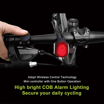 MEILAN S3 Bike Jalgratta Taillight puldiga Elektriline Bell Sarv Anti-Theft Alarm MTB Maantee Cyling Jalgratta elektrilised bell
