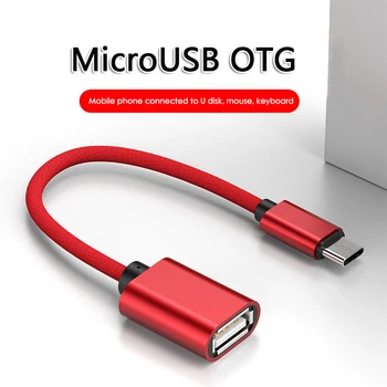 Micro-USB Kaabel, USB-Emane Mikro-USB-C Tüüpi Mees OTG Kaabel, Adapter Samsung S6 Xiaomi Redmi Note9 Huawei Galaxy Android