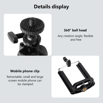 Mini Statiiv Remote Statiivi Telefoni Paindlik Sponge Kaheksajalg Bluetooth-ühilduva IPhone Mini Kaamera Telefoni Hoidiku Klamber Seista
