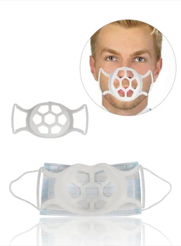 Mitmevärviline Täiskasvanud Silikoon suu Mask bracket näomaskid Omanik seista Hingamine Ventiil Filtrid tugiraam masque