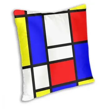 Mondrian Viska Padi Kate ja Padjad Diivan Abstraktne Geomeetriline Kunst Loominguline Pillowcover Home Decor