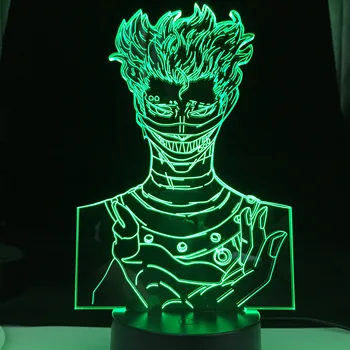 Must Ristik Zora Ideale Kaugjuhtimispult Led Night Light Magamistuba Decor Kingitus Värvikas Nightlight Anime 3d Lamp Dropshipping