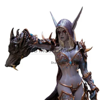 Mõõtmed on 23CM WOW Blizzard World Of Warcraft Täiskasvanute Undead Sylvanas Joonis Nukk Kujukeste Tegevus Teenetemärgi PVC Mäng Figma Modle Mänguasjad