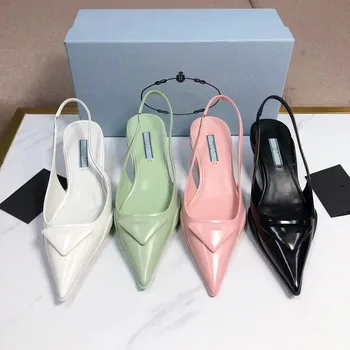 Naiste Sandaalid 2021 Kassipoeg Kanna Disainer Mood Brändi Kingad Hingav Seksikas Naiste Ühtse Kingad Nahast Sandaalid Suvel Uus