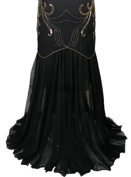 Naiste Vintage 1920 Suur Gatsby Kleit 20s Flapper Partei Ametliku Kleit Seksikas O-Kaeluse Varrukateta Beaded peep varba kingad Võre Merineitsi Kleit