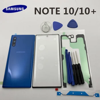 NOTE10 Uus Originaal Samsung Galaxy MÄRKUS 10+Pluss N970 N975 Tagasi Klaasi Taga, Aku Kate+Esi Klaas Objektiivi+Liim+Tööriistad