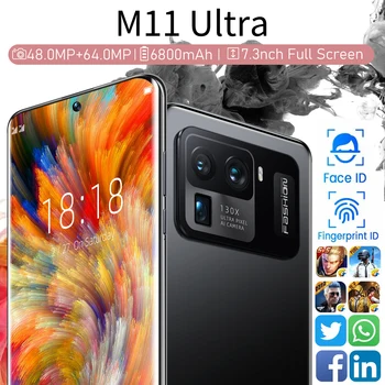 Nutitelefoni Xiomi M11 Ultra Globaalne Versioon Mobiilne Telefon 16GB 1T Qualcomm Snapdragon 888 6800mAh 7.3