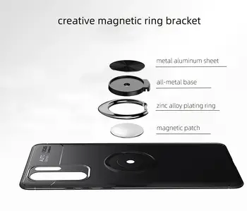 Näiteks Huawei P30 Pro P30 Lite Metallist Nähtamatu Ringi Bracket TPÜ Puhul Huawei P20 Pro P20 Lite Magnet Imendumist Juhul