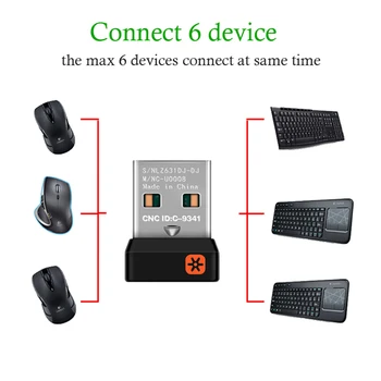 Näiteks Logitechi Hiir Klaviatuur Ühendage Üks-mitmele-Dongle-Vastuvõtja Usb Adapter Wireless Dongle Vastuvõtja Ühendav USB Adapter