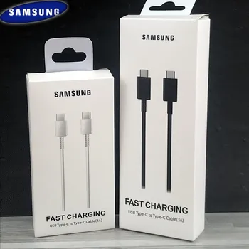 Originaal Samsung S21 Ultra Fast Charge Kaabel 3A Kiire Laadimine Tüüp C Tüüp C Rida Galaxy Märkus 10 S20 pro S10 Pluss