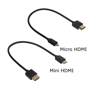 OT-4.0 mm HDTV Mikro-HDMI-ühilduvate & Mini HDMI-ühilduvate 2.0 Versioon mees 4K @60HZ 3D pikendusjuhe