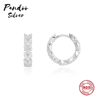 Pandoo Mood Võlu Sterling Silver Originaali 1:1 Koopia,Ühe Hõbe Couture Kõrvarõngas Luksus Ehted Kingitus Naine