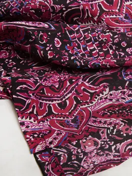 Parandas Siseriiklike Stiilis Trükitud Silk Silk Särk, Lühikese Varrukaga Kleit Vöö Disain Võtmata Kuju