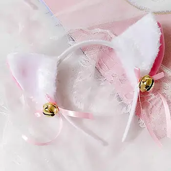 Peace Kassi Fox Kõrvad Peapael koos Kella Vibu Anime Cosplay Kostüüm Pool Ilus Õhtul Pool Klubi Peapaelad Peakatet Decor