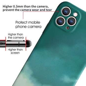Pehmest Silikoonist Case For iPhone 11 12 Pro Max Mini Juhul Hiina Akvarell Telefoni Kate iPhone X XS XR Max 7 8 Plus SE Kohtuasi