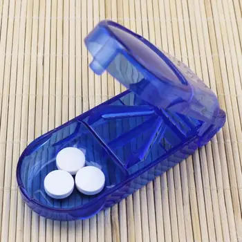 Plasti Lõikamine Kastid Pill Caplets Ravimi Annuse Tablett Lõikur Splitter Jagatud Kirjaalused Juhul Pill Korraldaja Konteineri Korral