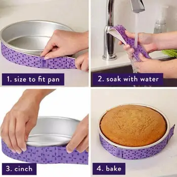 Praktiline Kook Bakeware, Et Kaitsta Side Küpsetamine Vahendid Anti-deformatsioon Sidemega, Et Aidata Ühtlaselt Soojendada Demoulding Bänd