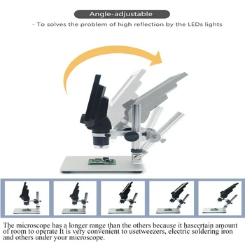 Professional USB Digital Microscope 1-1000X/1200X LED 12 MP Elektroonilise Mikroskoobi Endoscope Kaamera Luup Jaoks PCB Telefon Remont