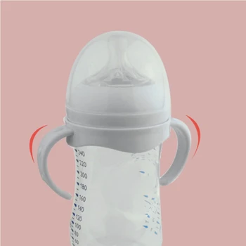 Pudel Grip Käepide Avent Loomulik Lai Suu PP Klaas Söötmine Baby Bottle J60B