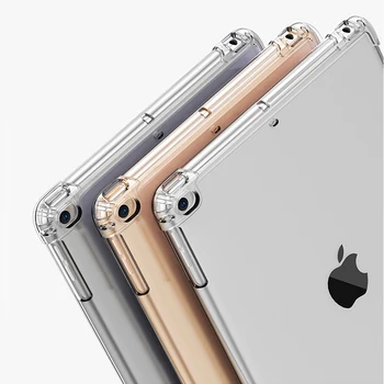 Põrutuskindel Pehmest Silikoonist Case for Apple iPad Pro 9.7 10.5 11 2018 2020 2021 A2301 A2377 Paindlik Kaitseraua Läbipaistev tagumine Kate