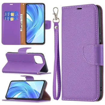 Rahakott Flip Case For Xiaomi Mi 11 Lite 5G Kate Juhtumi Puhul Xaiomi 11Lite 11 Noorte Magnet Nahast Seista Telefon Kaitsev Kott