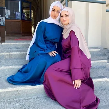 Ramadan Seal Kaftan Dubai Abaya Türgi Moslemi Naiste Hijab Kleit Islam Kauhtana Marocain Kleidid Vestidos Rüü Longue Femme Musulmane