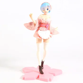 Re:NULL Rem Cheerleader / Sakura Image / Talv / Hunt ja 7 Lambad PVC Joonis Sexy Anime Kogumise Mudeli Mänguasi