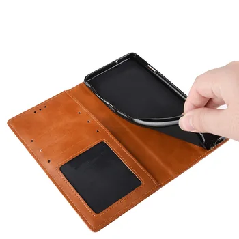 Retro luuk Jaoks Xiaomi Redmi Lisa 10 10T 5G Juhul Nahast Rahakott Kaardi Raamat Magnet Stand Pehme Hallituse Luksus Mobiiltelefoni Kotid