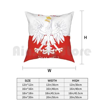 Retro Polska, Poola Lipu Padjapüür Trükitud Kodu Pehme Viska Padi Poola Poola Poola Polski Lipu Retro Vintage