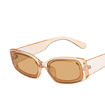 Retro Väike Ristkülik Päikeseprillid Naistele 2021 Luksus Brändi Disainer Päikeseprillid Meestele Vintage-Moe Steampunk Lunettes Oculos