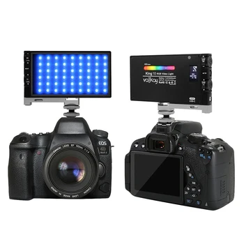 RGB 2500K-8500K Reguleeritav, Värviline LED Video Valgus Fotograafia Video Studio DSLR Kaamera Tuli PK BOLING BL-P1