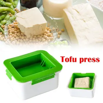 Roheline PP Tofu Vajutage Konteiner Squeezer Drainer Vee Vidinaid Majapidamis-Box Köök, vesi, Mahl Eemaldada T6B9