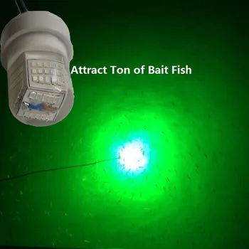 Roheline Valge 12V Veealune LED Ujuvad Crappie Kalapüügi Kerge Attractor jaoks Veehoidla Tiik Kalapüük