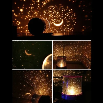 Romantiline Hämmastav LED Tähine öötaevas Projektori Lamp Star light Kosmos Master Ornament