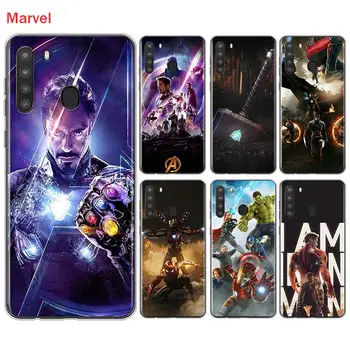 Silikoon Kate Iron Man Marvel Avengers Samsung Galaxy A01 A11 A12 A22 A21S A31 A41 A42 A51 A71 A32 A52 A72 Telefoni Puhul