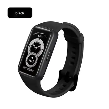 Sobib Huawei Sport Käevõru 6 Silikoonist Rihm Mustvalge Silikoon Käevõru 6 Rihm Watch Band ping Aasa Käevõru