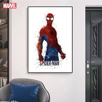 Superkangelane Marvel Avengers Liiga Plakat, Lõuend Värvimine Spiderman Iron Man Kapten Ameerika Seina Art Kodu Kaunistamiseks Laste Magamistuba