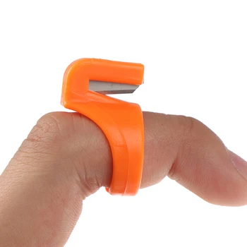 Sõrme Nuga 3TK Plastikust Thimble Õmblemine Ringi Keerme Lõikur Sõrme Tera Nõela Õmblus Käsitöö DIY Aksessuaar Vahendid
